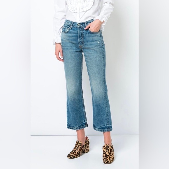 GRLFRND Linda Pop Cropped Straight Jeans in School's Out 30 - Picture 1 of 10